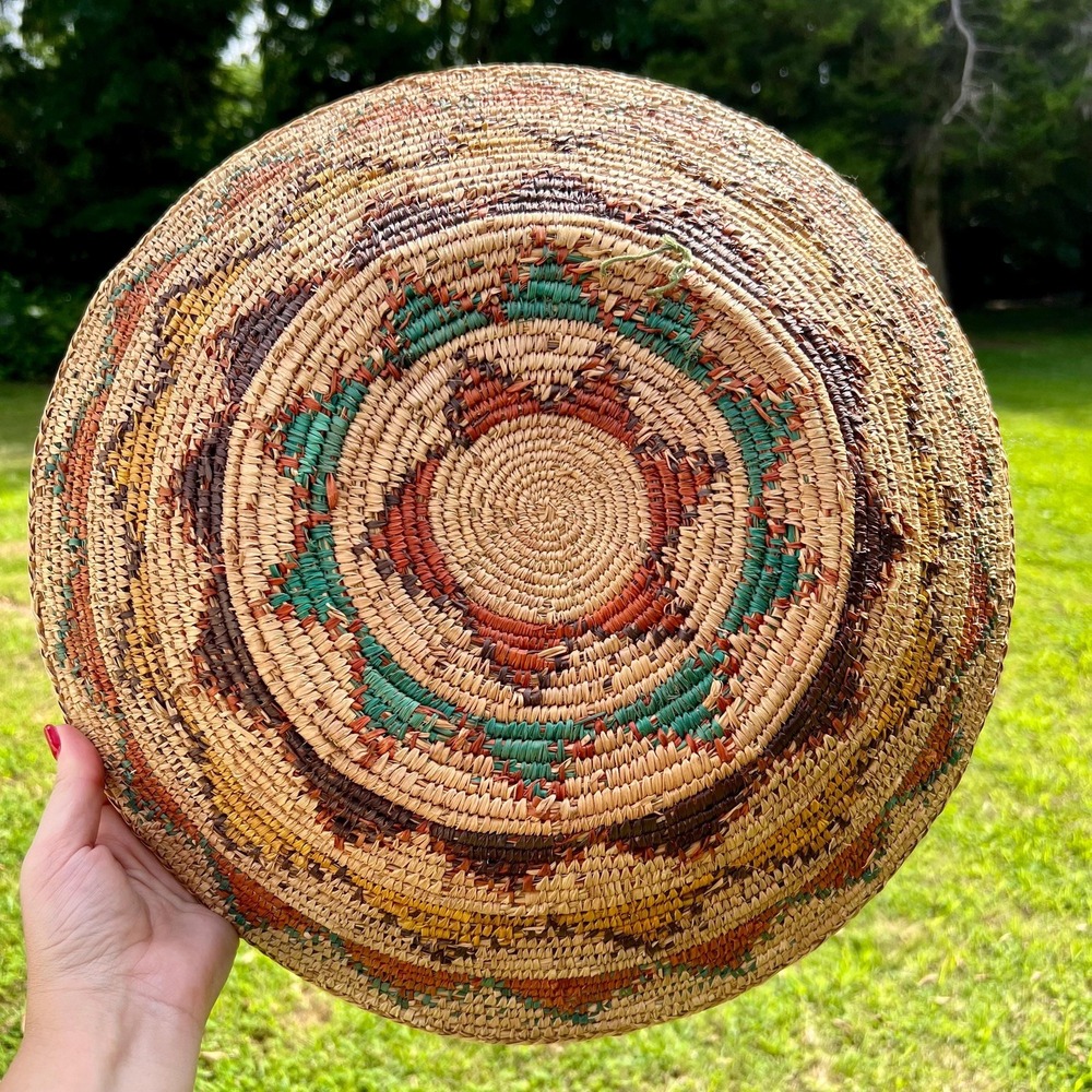 Native American Coiled Basket Wall Decor - Picture 6 of 7